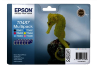 EPSON C13T04874010 Epson картридж MultiPack R200/R300 (Cyan,Magenta,Yellow,Black,Cyan light,Magenta light) (cons ink)