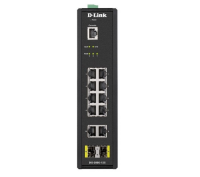 D-Link DIS-200G-12S/A1A PROJ Промышленный управляемый коммутатор 2 уровня с 10 портами 10/100/1000Base-T и 2 портами 1000Base-X SFP