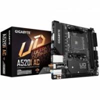 Gigabyte A520I AC {Socket AM4, AMD A520, 2xDDR4-3200, HDMI+HDMI+DP, 1xPCI-Ex16, 4xSATA3(RAID 0,1,10), 1xM.2, 8 Ch Audio, GLan, WiFi, (2+2)xUSB2.0, (4+2)xUSB3.2, Mini-ITX} RTL