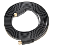 5bites APC-185-05A Кабель  HDMI M / HDMI M V1.4b, высокоскоростной, ethernet+3D, зол.разъемы, плоский, 0.5м.