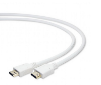 Кабель HDMI Gembird/Cablexpert , 3м, v1.4, 19M/19M, белый, позол.разъемы, экран, пакет(CC-HDMI4-W-10)
