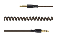 Кабель аудио Cablexpert, джек3.5 / джек3.5, 2м, спиральный (CCA-405-6)