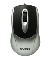 Мышь Sven RX-110 USB серебристая (2+1кл. 1000DPI, кор)