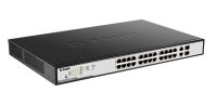 D-Link DGS-1100-26MPP/C1A Настраиваемый коммутатор EasySmart с 24 портами 10/100/1000Base-T и 2 комбо-портами 1000Base-T/SFP (порты 1 – 24 с поддержкой PoE 802.3af/802.3at (30 Вт)