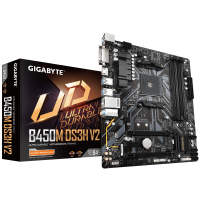 Gigabyte B450M DS3H V2 {Soc-AM4 AMD B450 4xDDR4 mATX AC`97 8ch(7.1) GbLAN RAID+DVI+HDMI}
