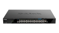 D-Link DGS-1520-28MP/A1A Управляемый L3 стекируемый коммутатор с 20 портами 10/100/1000Base-T, 4 портами 100/1000/2.5GBase-T, 2 портами 10GBase-T и 2 портами 10GBase-X SFP+