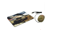 CBR Tank Battle USB, Мышь сувенирная+ коврик 1200 dpi, рисунок