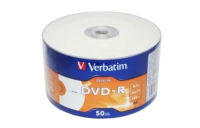 Verbatim  Диски DVD-R  4,7 Gb 16x DataLife Inkjet Printable, Shrink, 50 шт (43793)