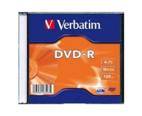 Verbatim  Диски DVD-R Verbatim 16-x, 4.7 Gb, (уп 20 шт) (43547)