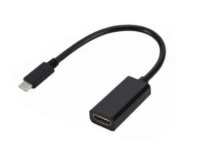 ORIENT Кабель-адаптер C025, USB3.1 Type-C (DisplayPort Alt mode) - HDMI F, 4K@30Hz, длина 0.15 метра, чёрный (31059)