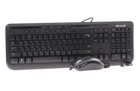 Microsoft Клавиатура + мышь Wired Desktop 600 Black USB, Черный (3J2-00015)