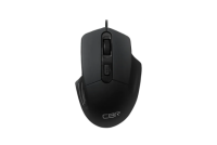 CBR CM 330 Black, Мышь проводная для правой руки, оптическая, USB, 800/1200/1600 dpi, 4 кнопки и колесо прокрутки, длина кабеля 1,8 м, цвет чёрный