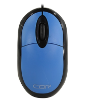 CBR CM 102 Blue USB {Мышь, оптика, 1200dpi, офисн., провод 1,3м}
