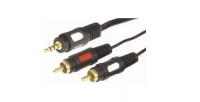 Rexant (17-4232) Шнур 3.5 Stereo Plug - 2RCA Plug  1.5М  (GOLD)