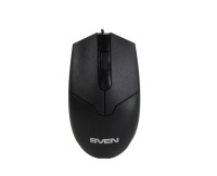 Мышь Sven RX-30 USB чёрная (2+1кл. 1000DPI,  каб. 2м., кор)