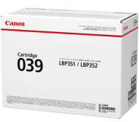 Canon Cartridge 039BK 0287C001  Тонер-картридж черный для i-SENSYS LBP351x/352x. Чёрный. 11 000 страниц.