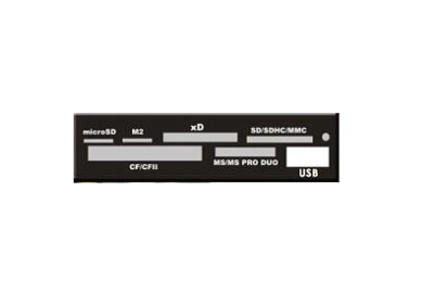 USB 2.0 Card reader SD/SDHC/MMC/MS/microSD/xD/CF, 3.5" (черный) [GR-136UB] фото в интернет-магазине Business Service Group