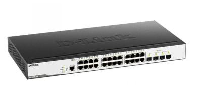 D-Link DGS-3000-28X/B1A Управляемый коммутатор 2 уровня с 24 портами 10/100/1000Base-T и 4 портами 10GBase-X SFP+ фото в интернет-магазине Business Service Group