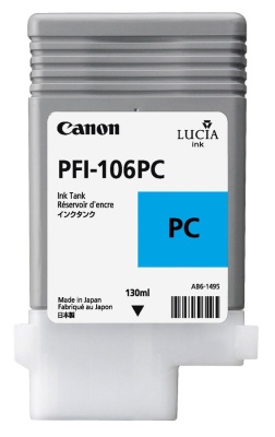 Картридж струйный Canon PFI-106PC 6625B001 фото голубой для Canon iPF6300S/6400/6450 фото в интернет-магазине Business Service Group
