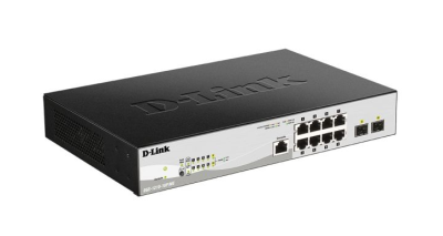 D-Link DGS-1210-10P/ME/A1A Управляемый коммутатор 2 уровня с 8 портами 10/100/1000Base-T с поддержкой PoE и 2 портами 1000Base-X SFP фото в интернет-магазине Business Service Group