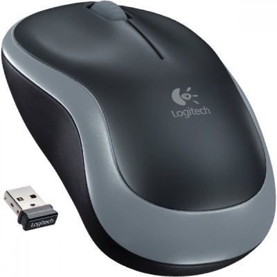 910-002238 Logitech Wireless Mouse M185 dark grey USB фото в интернет-магазине Business Service Group