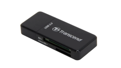 USB 3.0 Multi-Card Reader F5 All in 1 Transcend [TS-RDF5K] Black фото в интернет-магазине Business Service Group