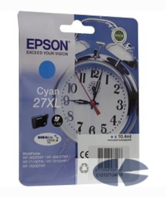 EPSON C13T27124020/4022 Singlepack Cyan 27XL DURABrite Ultra Ink for WF7110/7610/7620 (cons ink) фото в интернет-магазине Business Service Group