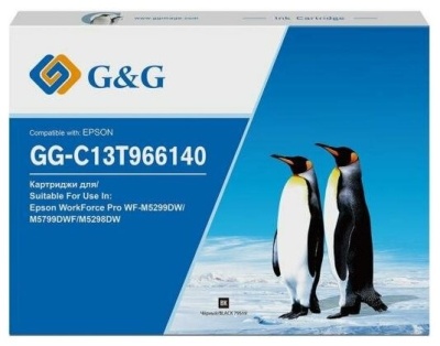 Картридж струйный G&G GG-C13T908140 черный (130мл) для Epson WorkForce Pro WF-6090DW/6090DTWC/6090D2TWC/6590DWF фото в интернет-магазине Business Service Group