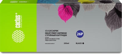 Картридж струйный Cactus CS-SJIC26PBK черный (295мл) для Epson ColorWorks TM-C7500 фото в интернет-магазине Business Service Group
