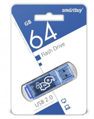 Smartbuy USB Drive 64Gb Glossy series Blue SB64GBGS-B фото в интернет-магазине Business Service Group