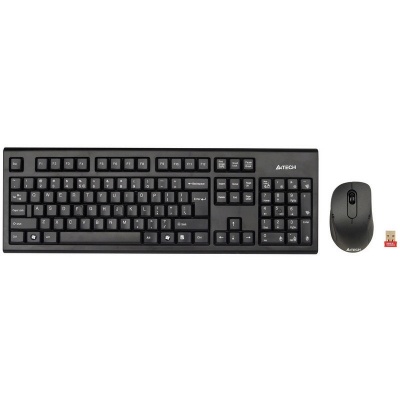 A-4Tech Клавиатура + мышь 7100N клав:черный мышь:черный USB беспроводная [613833] фото в интернет-магазине Business Service Group