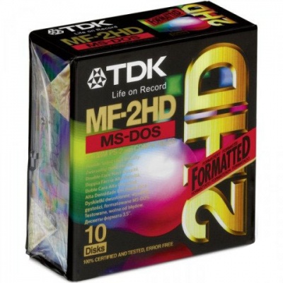 Дискеты TDK MF-2HD MS-DOS 10шт фото в интернет-магазине Business Service Group