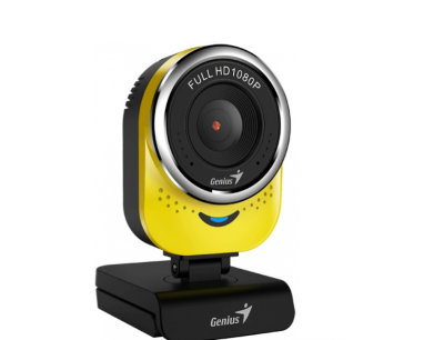 Web-камера Genius QCam 6000 Yellow {1080p Full HD, вращается на 360°, универсальное крепление, микрофон, USB} [32200002403] фото в интернет-магазине Business Service Group