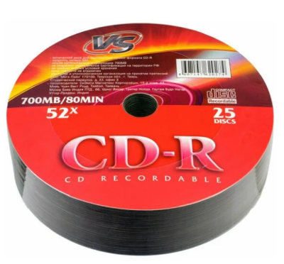 Диски VS CD-R 80 52x CB/25 Ink Print фото в интернет-магазине Business Service Group