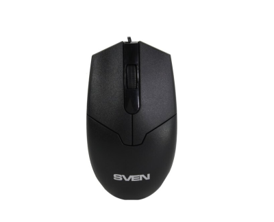 Мышь Sven RX-30 USB чёрная (2+1кл. 1000DPI,  каб. 2м., кор) фото в интернет-магазине Business Service Group