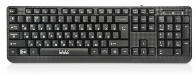 CBR KB 103 Black USB, Клавиатура, перекл. языка 1 кнопкой (софт.), 12 доп. мультимедия ф-ций фото в интернет-магазине Business Service Group
