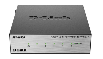 D-Link DES-1005D/O2B Неуправляемый коммутатор с 5 портами 10/100BASE-TX фото в интернет-магазине Business Service Group