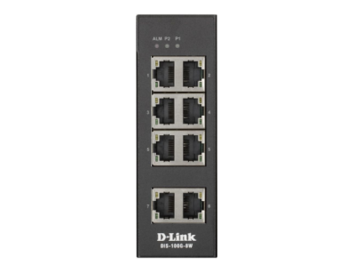 D-Link DIS-100G-8W/A1A Промышленный неуправляемый коммутатор с 8 портами 10/100/1000Base-T фото в интернет-магазине Business Service Group