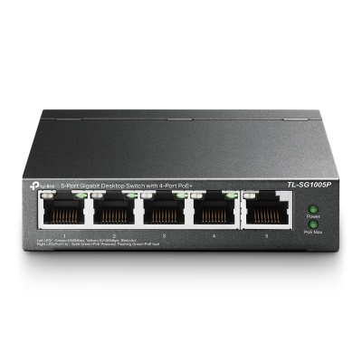 TP-Link TL-SG1005P 5-портовый гигабитный настольный коммутатор с 4 портами PoE фото в интернет-магазине Business Service Group