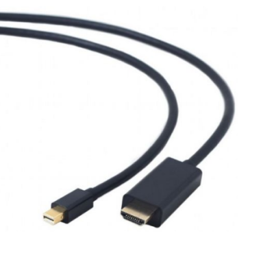 Cablexpert Кабель mDP-HDMI, 20M/19M, 1.8м, черный, позол.разъемы, пакет (CC-mDP-HDMI-6) фото в интернет-магазине Business Service Group