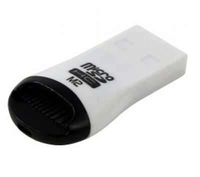 USB 2.0 Card Reader Micro ORIENT CR-012 black/white/red, для карт Micro SD, ext [29681] фото в интернет-магазине Business Service Group