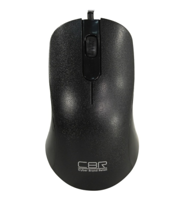 CBR CM 105 Black, Мышь проводная, оптическая, USB, 1200 dpi, 3 кнопки и колесо прокрутки, длина кабеля 1,8 м, цвет чёрный фото в интернет-магазине Business Service Group