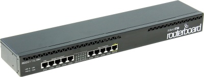 MikroTik RB2011iL-RM Маршрутизатор 5UTP  10/100Mbps  +  5UTP  10/100/1000Mbps with 1U rackmount case and power supply фото в интернет-магазине Business Service Group