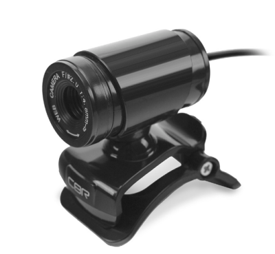 CBR CW 830M Black, Веб-камера с матрицей 0,3 МП, разрешение видео 640х480, USB 2.0, встроенный микрофон, ручная фокусировка, крепление на мониторе, длина кабеля 1,4 м, цвет чёрный фото в интернет-магазине Business Service Group