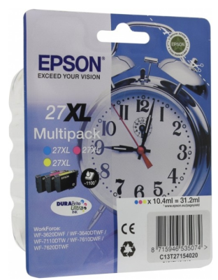 EPSON C13T27154020/4022 I/C Multipack 3-colour XL WF7110/7610 (cons ink) фото в интернет-магазине Business Service Group