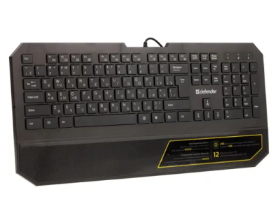Defender Клавиатура Oscar SM-600 Pro Black USB [45602] {Проводная Pro 104+6кн, 13 доп.ф-ций} фото в интернет-магазине Business Service Group