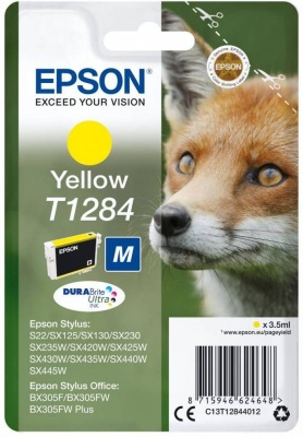 EPSON C13T12844011 / C13T12844010/4012  T1284 Картридж желтый, Y (cons ink) фото в интернет-магазине Business Service Group