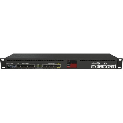 MikroTik RB2011UiAS-RM Маршрутизатор для помещений: 10 Ethernet (5 Gigabit), 1 SFP, 128 МБ RAM, сенсорный дисплей и раздача PoE-питания на 10 порту фото в интернет-магазине Business Service Group