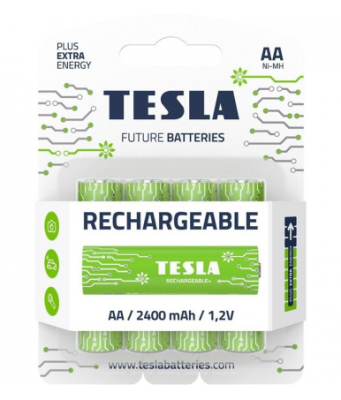 Батарейки Tesla RECHARGEABLE AA+ 4 шт (8594183392288) фото в интернет-магазине Business Service Group