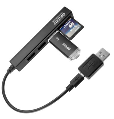 USB 2.0 Card readerGR-513UB + HUB фото в интернет-магазине Business Service Group